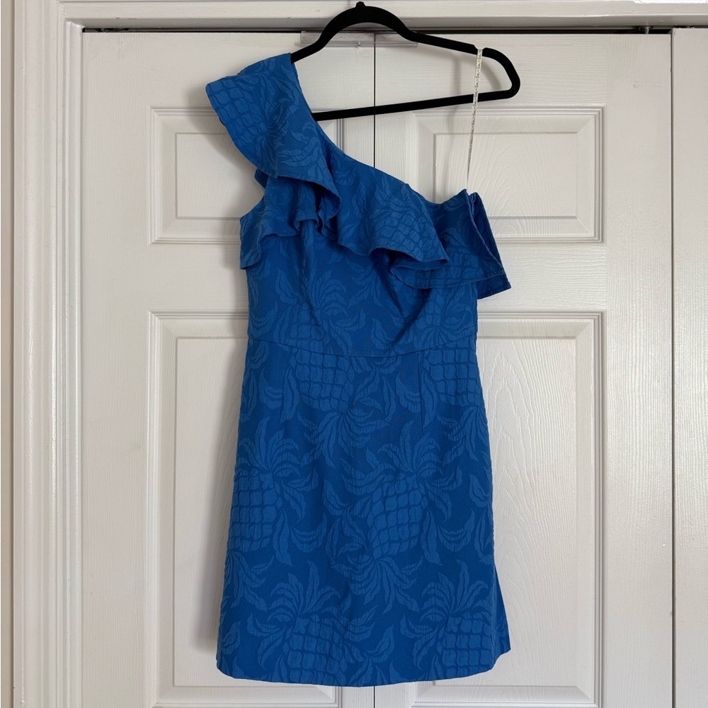 Lilly Pulitzer Blue Jacquard Dress